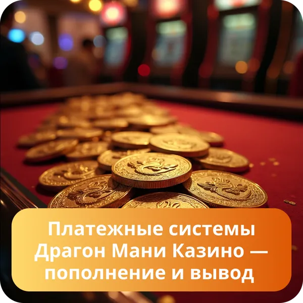 Платежные системы Драгон Мани Казино — пополнение и вывод